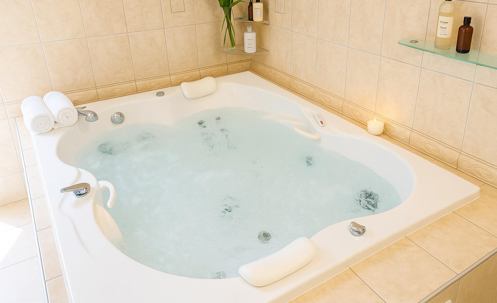 Jacuzzi Villa Prague Braník wellness private accommodation