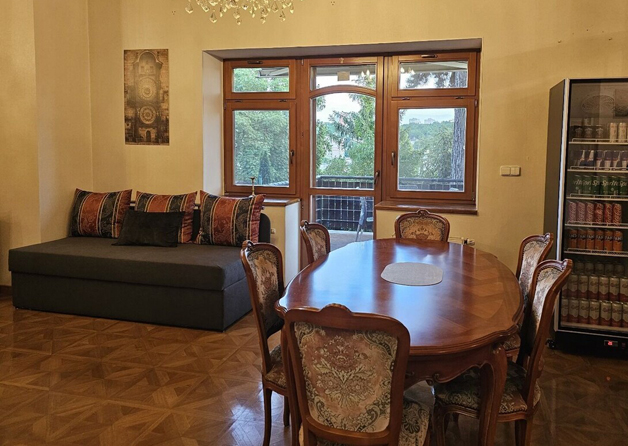 Wellness equipment living room Villa Prague Braník private accommodation