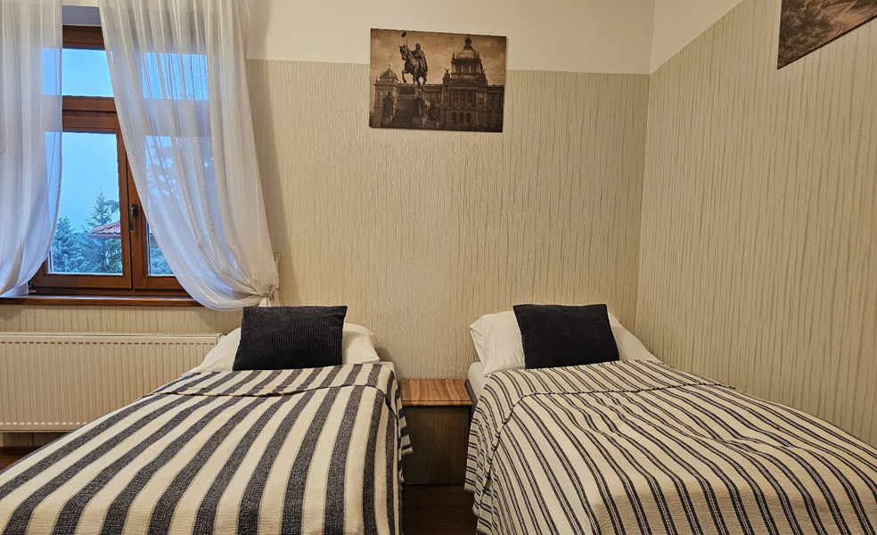 Three-bed room Václavské náměstí Villa Prague Braník private accommodation